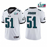 Men & Women & Youth Philadelphia Eagles #51 Cam Jurgens White Super Bowl LVII Vapor Untouchable Limited Stitched Jersey,baseball caps,new era cap wholesale,wholesale hats